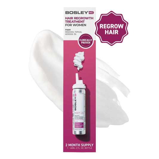 Minoxidil 5% Foam for Women – Extra Strength (2 Month Supply)Hair CareBosleyMD EUBosleyMD Europe815266013219BP - SGF0036NMinoxidil 5% Foam for Women – Extra Strength (2 Month Supply)