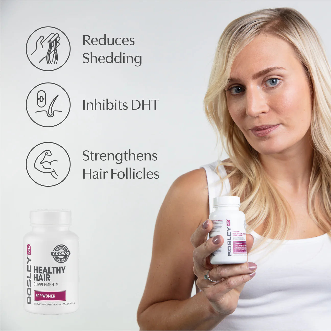 Healthy Hair Growth Capsules for Women - 60 CapsHair CareBosleyMD EUBosleyMD Europe815266012533Healthy Hair Growth Capsules for Women - 60 Caps